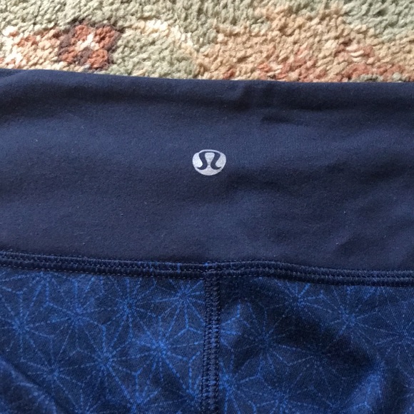 Lululemon Ankle Crop Wonder Under Full On Luon Shashiko Patchwork Legging Size 6 - Picture 4 of 5